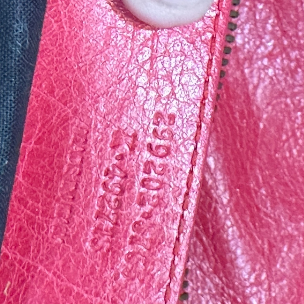 Balenciaga red city bowling bag. Leather. With dust bag and mirror. Large - Picture 6 of 13